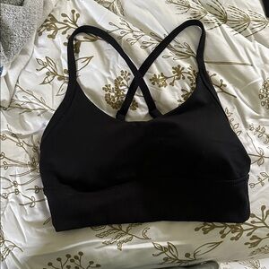 Elegant Black Sports Bra for Women